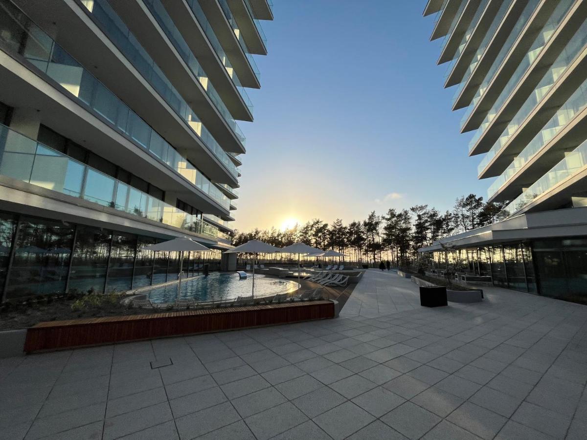 Wave Apartment Tyballtic 7Th Floor With Two Bedrooms And Sea View! Miedzyzdroje Bagian luar foto